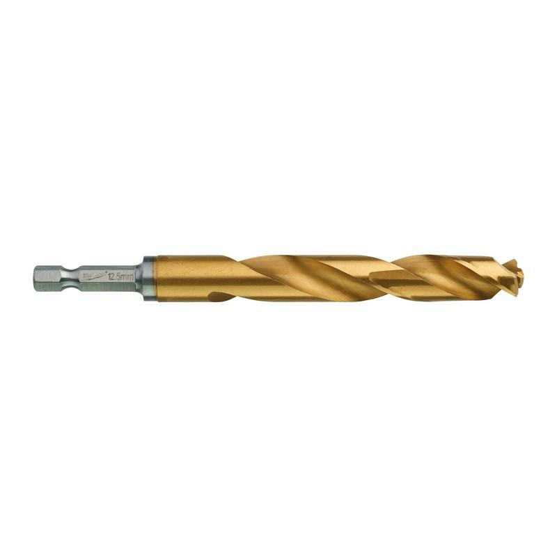 Milwaukee Zubehör Metallbohrer Shockwave HSS-G Ti. 12,5 mm – 1 Stück – 48894728