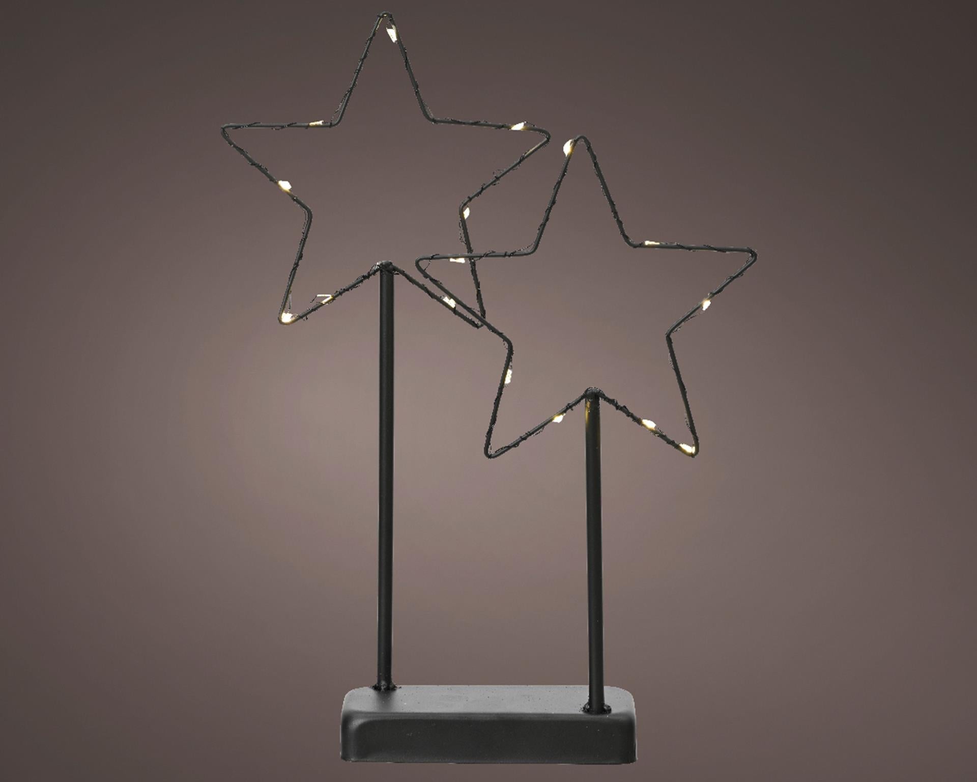 Lumineo Star LED auf Standardmetall h34cm