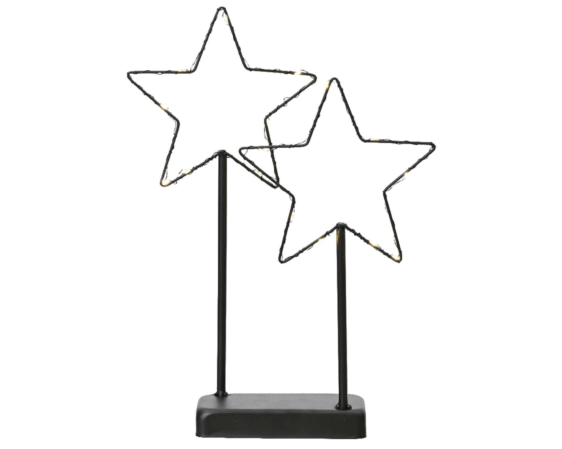 Lumineo Star LED auf Standardmetall h34cm