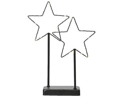 Lumineo Star LED auf Standardmetall h34cm