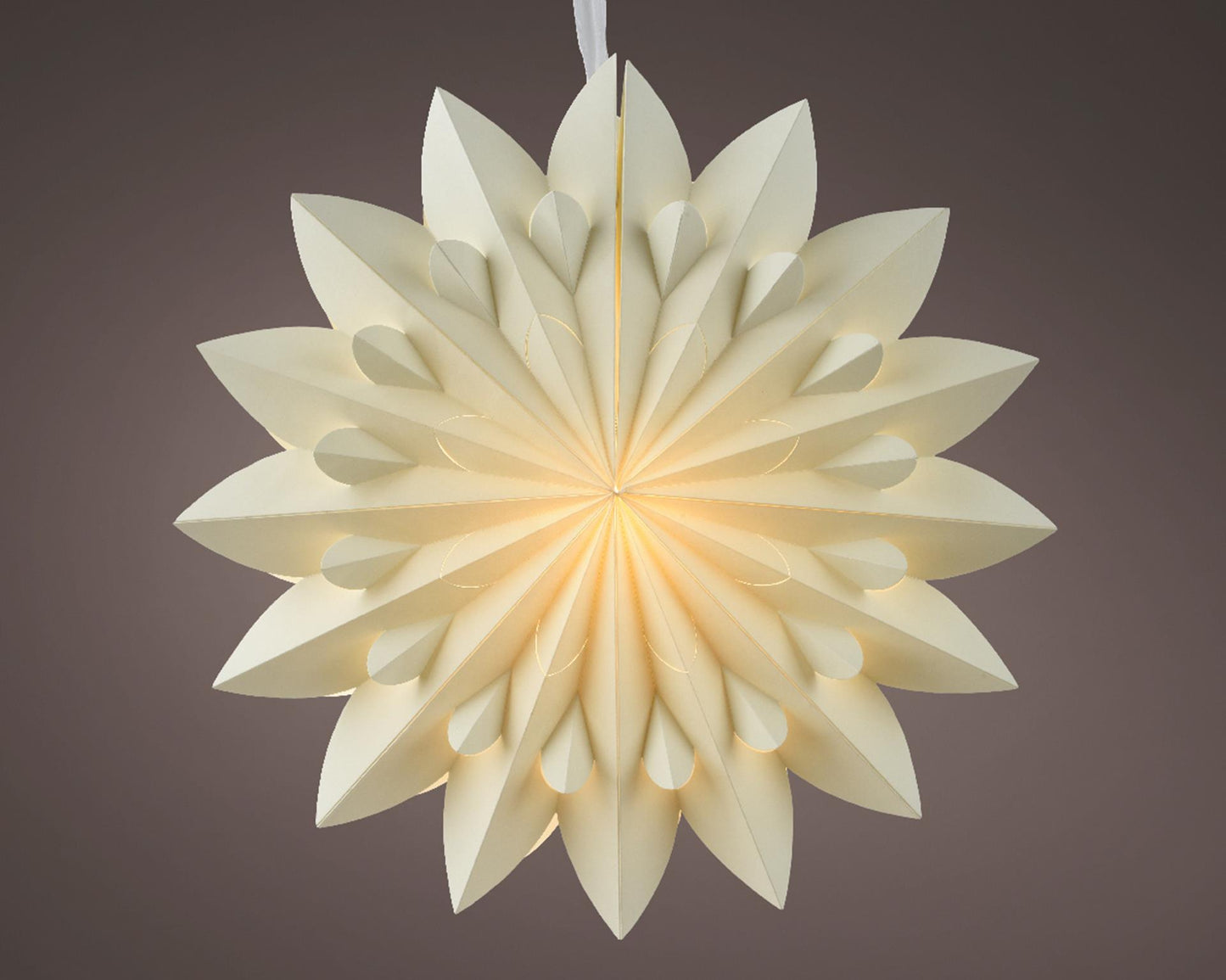 Lumineo Star LED Karton 40cm mit Timer