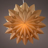 Lumineo Star LED Karton 40cm mit Timer bernsteinfarben