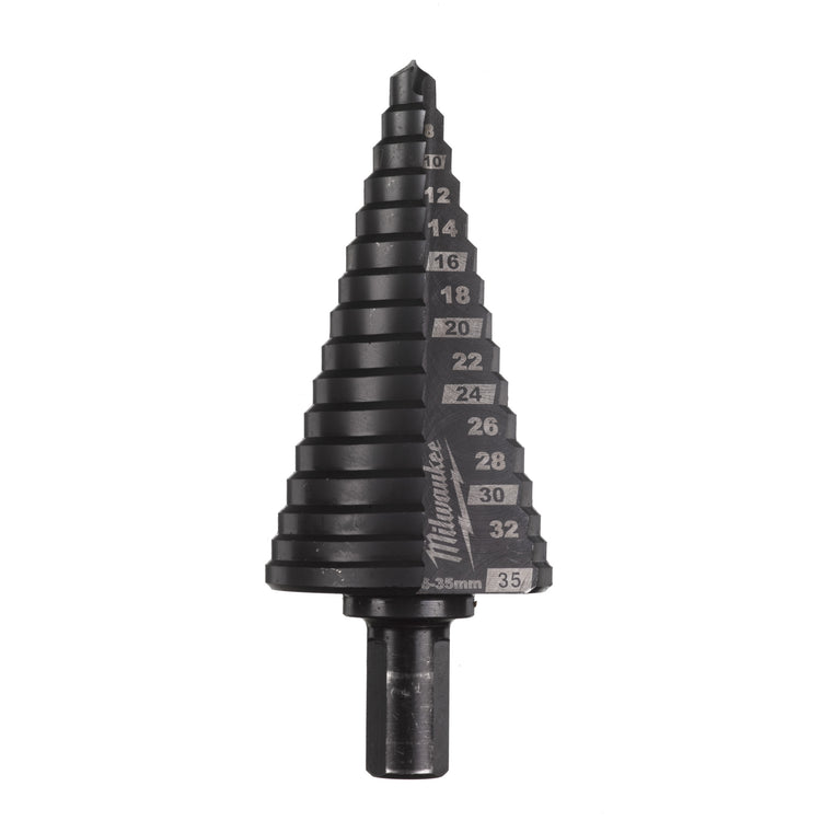 Milwaukee Kobalt 6 bis 35 mm – 1 Stück Stufenbohrer Kobalt 6–35 mm Stufen 2 mm – 48899395