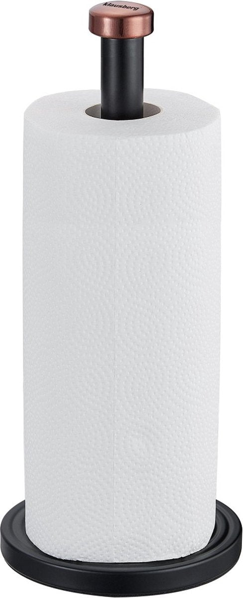 Klausberg 7715 - Küchenrollenhalter schwarz - 15 x 35,5 cm