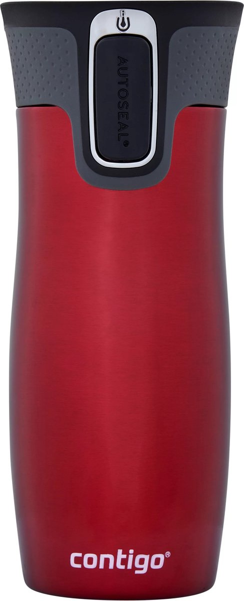 Contigo West Loop Autoseal Thermosbecher, Isolierbecher, 470 ml – Rot