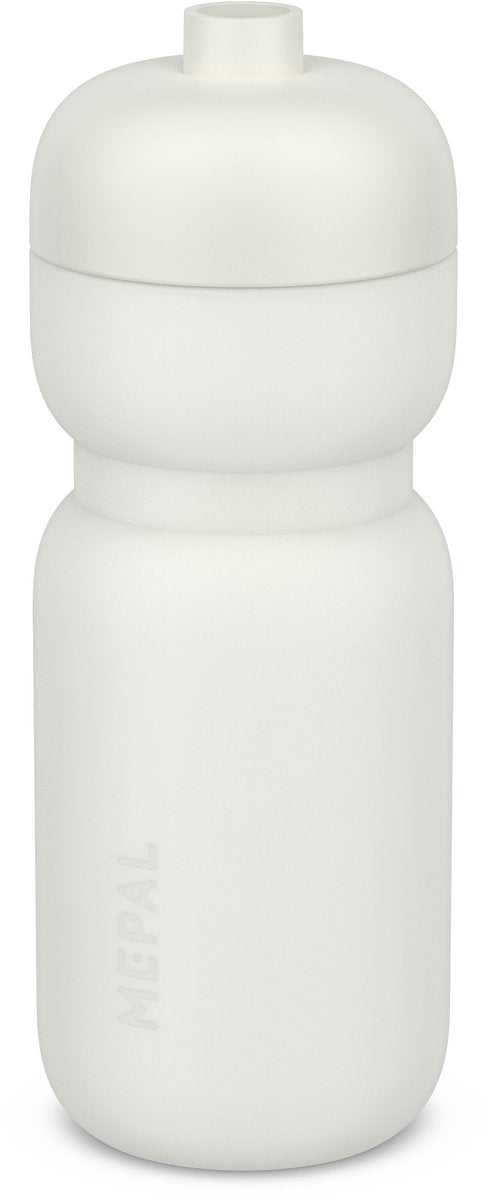 Mepal Squeeze Sportflasche – 600 ml – Squeeze and Drink – auslaufsicheres Ventil – spülmaschinenfest – Trinkflaschen – Keramik weiß