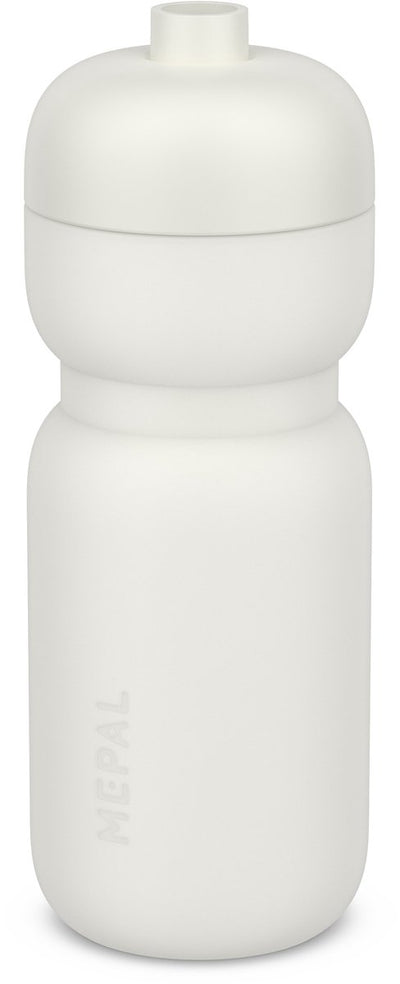 Mepal Squeeze Sportflasche – 600 ml – Squeeze and Drink – auslaufsicheres Ventil – spülmaschinenfest – Trinkflaschen – Keramik weiß