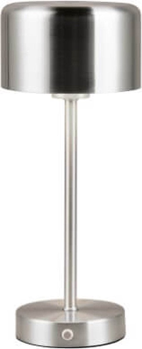 Rl lebe dein Licht Reality Jeff - Tischleuchte - Nickel matt - inkl. 1x SMD 1,5w - Touchfunktion - wiederaufladbar - dimmbar