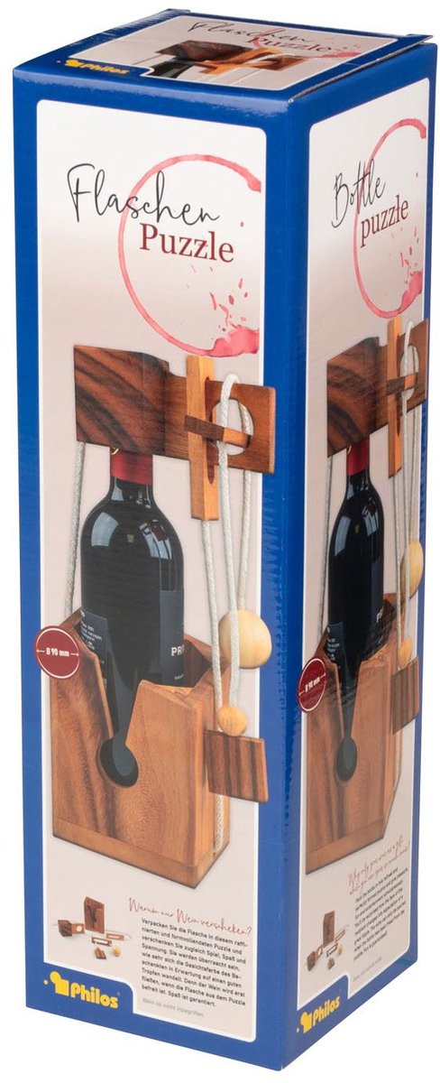 Philos Holzflaschenpuzzle Samena – Lernspiel für Kinder.