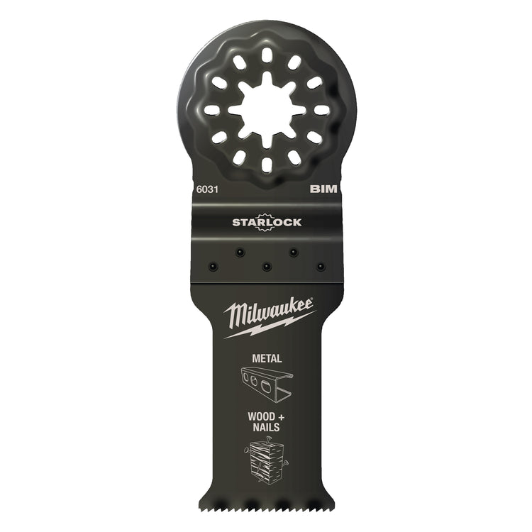Milwaukee-Holz mit Nägeln | 35 mm Bimetall-Tauchsägeblatt für längere Lebensdauer – 48906521