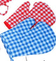 Ofenhandschuh 18 cm x 13 cm. (12 Arsch rot bl)