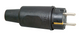 Kopp 1045981 - Stecker RA Vollgummi IP44 schlagfest | 5 Stück
