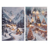 Lumineo Weihnachtsleinwand LED 1,5x38x58cm