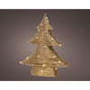 Lumineo Weihnachtsbaum Gold LED 10x34x40cm