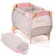 Grundlegende kleine Diva faltbare Puppenbett 41x28x12 cm rosa Gold