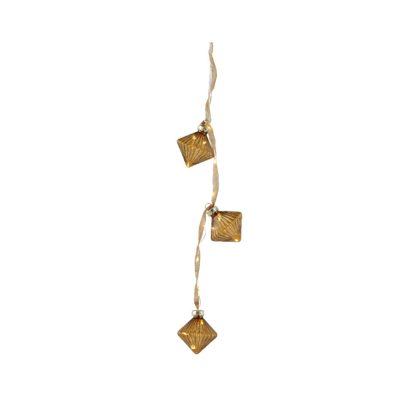 Lumineo Lichterkette Weihnachtskugel LED 5,7x28cm