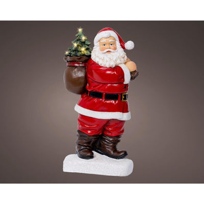 Lumineo Statue Weihnachtsmann LED 9x19,5x31,5cm