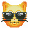 Diamond DOTZ Diamond DOTZ Diamantmalerei Cool Cat 10x10 cm