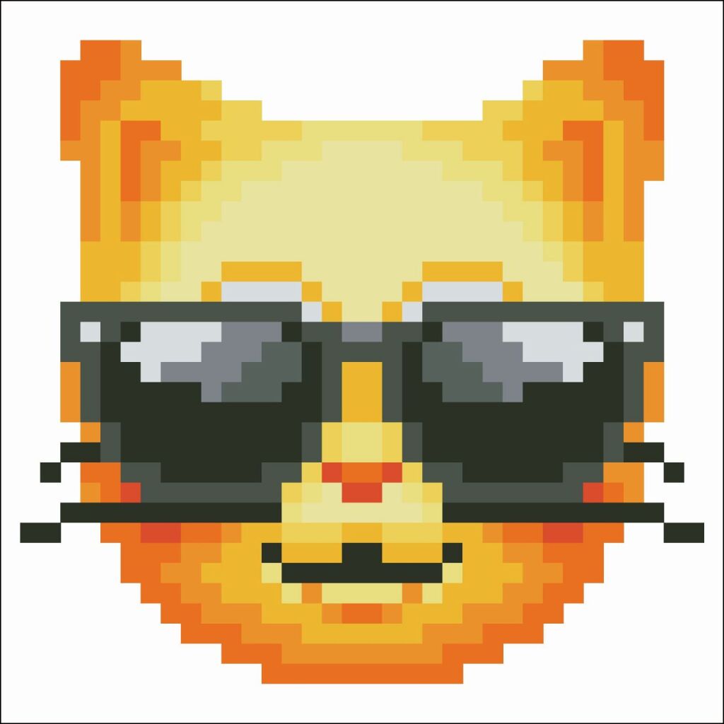 Diamond DOTZ Diamond DOTZ Diamantmalerei Cool Cat 10x10 cm