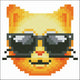 Diamond DOTZ Diamond DOTZ Diamantmalerei Cool Cat 10x10 cm