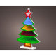 Lumineo Infinity Lichter Weihnachtsbaum LED 21,5x32cm