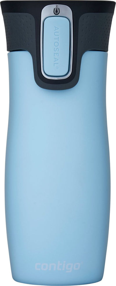 Contigo West Loop Autoseal Thermosbecher, Edelstahl-Isolierbecher, Kaffeebecher-to-go, BPA-frei, auslaufsicherer Becher-to-go mit leicht zu reinigendem Deckel, hält bis zu 5 Stunden warm, 470 ml | eisgekühltes Aqua