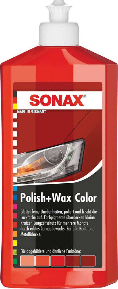 Sonax Farbpolitur + Wachsfelsen