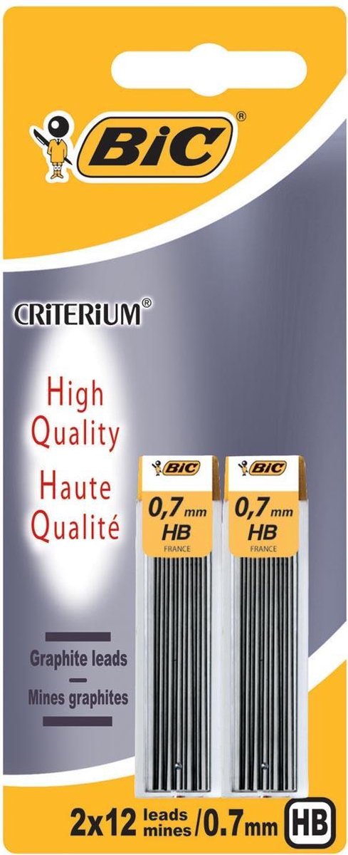 Bic - Bleistiftminen - Bleistiftminen - 0,7 mm - 24 Stück