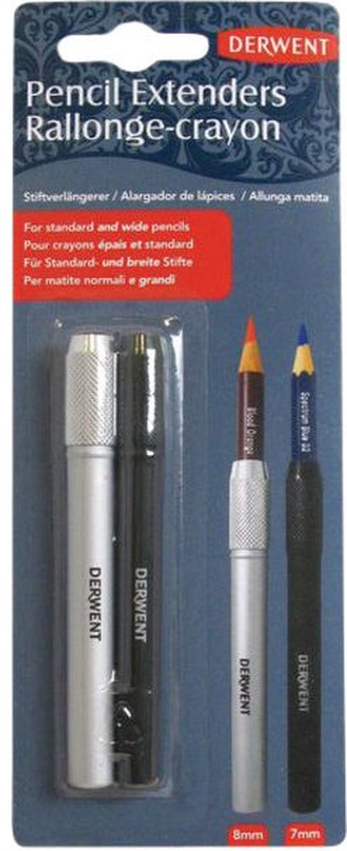 Derwent Bleistiftverlängerung 7 mm + 8 mm (2 Stück) | 8 Stück