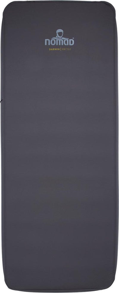 Nomad® Darwin XW 15.0 Isomatte selbstaufblasend | 198cm x 77cm | dunkelgrau | 15 cm Dicke | Körperformung | komfortables Camping
