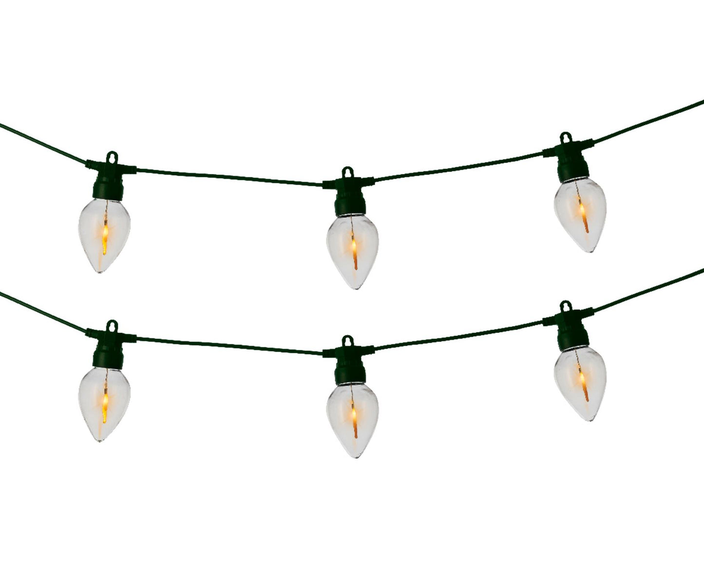 Lumineo LED-Partylicht mit Feuerflammeneffekt, L350 cm