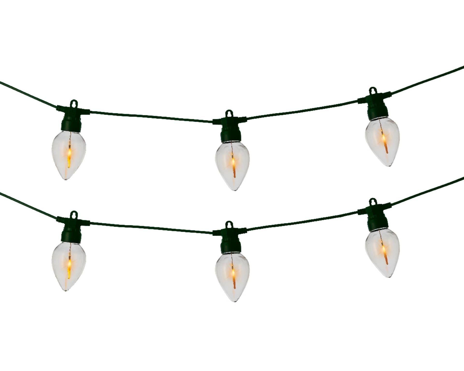 Lumineo LED-Partylicht mit Feuerflammeneffekt, L350 cm
