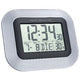 Digitale wanduhr technoline ws8005 22,8x2,8x18cm silber schwarz