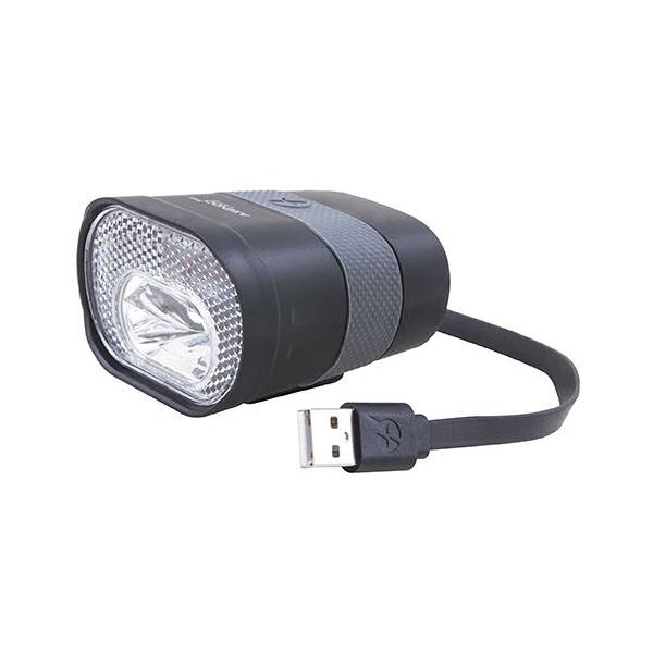 Scheinwerfer Axendo 40 Lux USB wiederaufladbar 65 mm schwarz