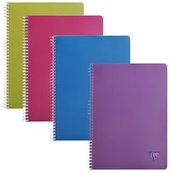 Spiralschrift Clairefontaine A4 Doppelspirale sortiert