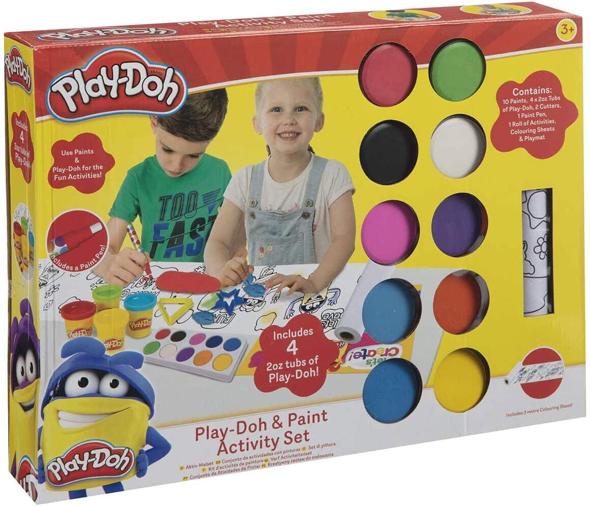 Spielen Sie Doh Colors Kleiset mit Farbe und 4 Töpfchen Ton