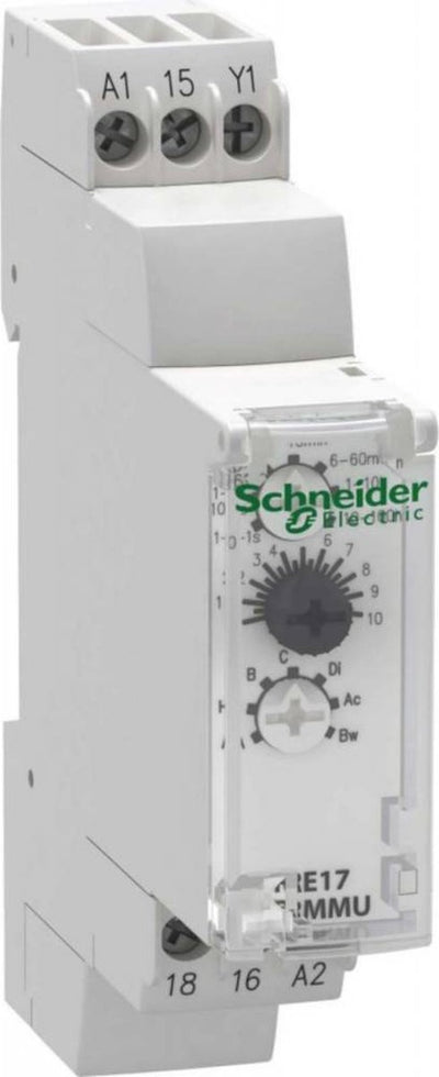 Schneider Electric re17rmmu re17rmmu Zeitrelais multifunktional 1 Stück Dauer: 0,1 s - 100 h 1x Wechslerkontakt