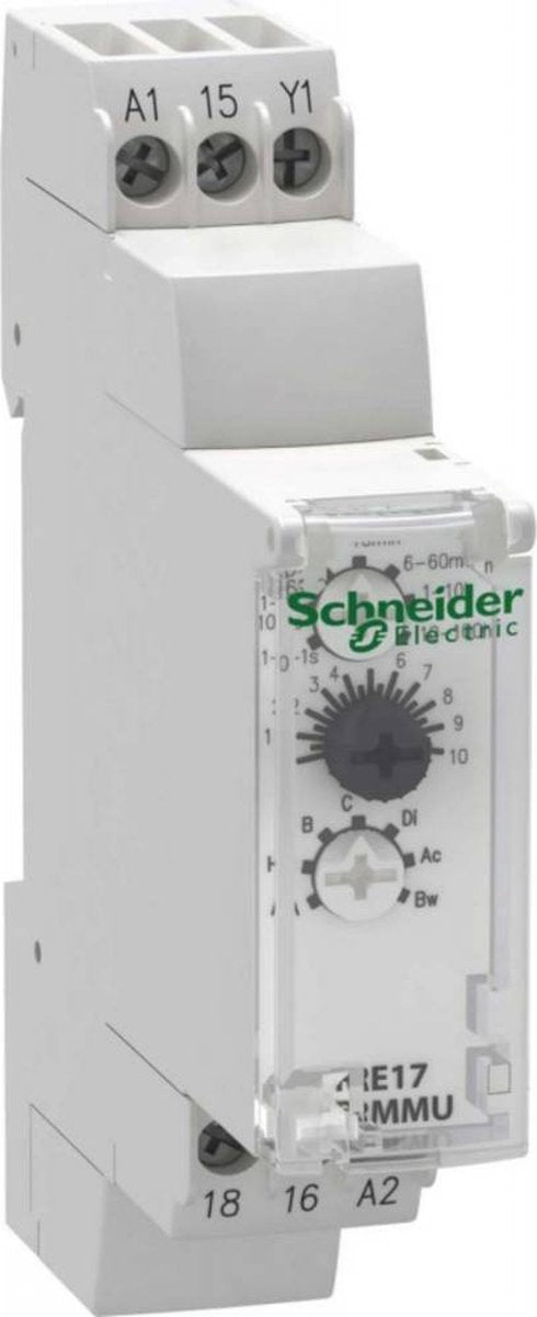Schneider Electric re17rmmu re17rmmu Zeitrelais multifunktional 1 Stück Dauer: 0,1 s - 100 h 1x Wechslerkontakt