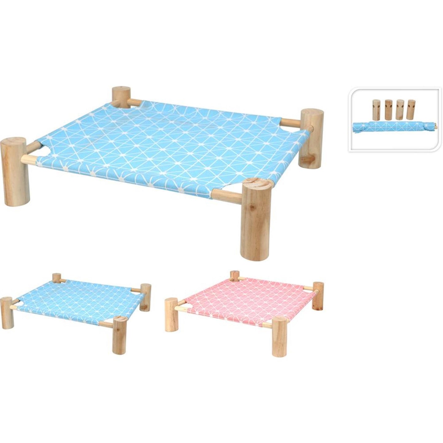 Tierbett aus der Pets-Kollektion mit Holzsockel