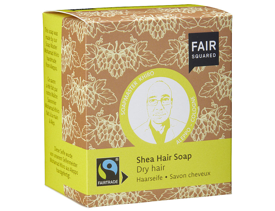 Faire quadratische Shampoo Bar trockene Haare Shea