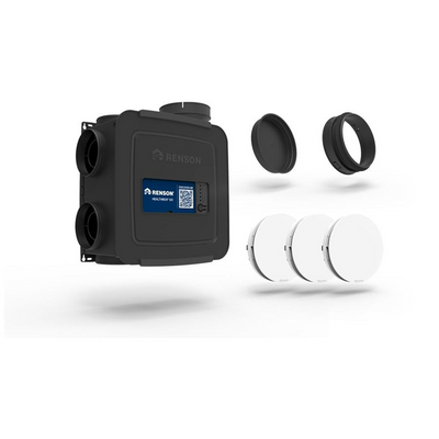 Renson 1074428 - Kit Healthbox Go mit Ventileinheit + 3xAeroo + 3x Adapterring | 1 Stk