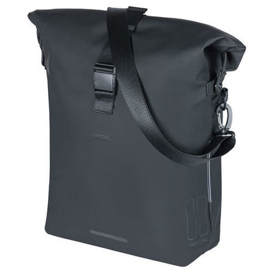Basil Soho Mikes Bicycle -Umhängetasche - Schwarz, wasserdicht, Pu, Nordlich LED, 17L