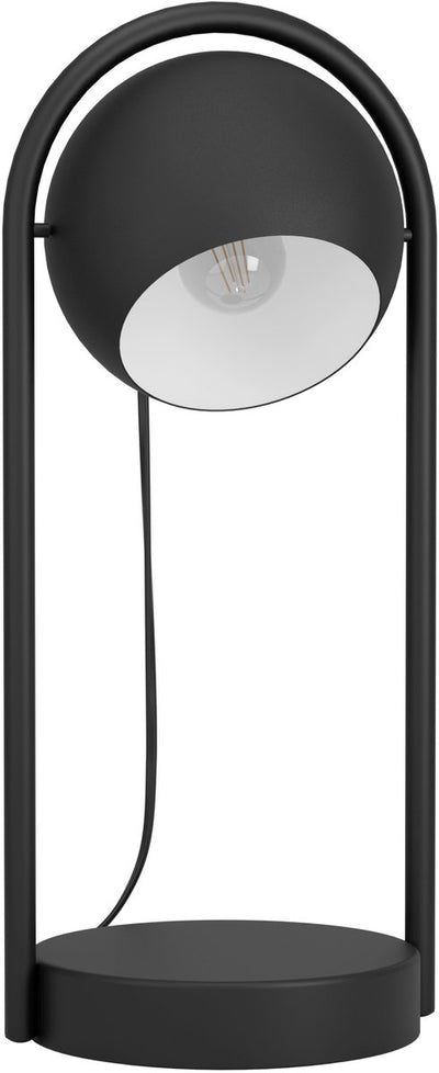 Eglo Murnia Tischleuchte – E14 – H 43 cm – Aluminium – Schwarz|Weiß