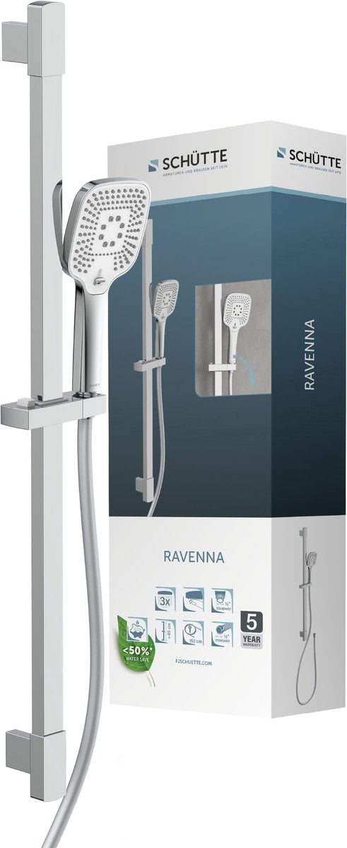 Schütte Ravenna Duschset - 3 Positionen - Chromweiß