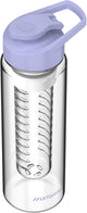 Muitomas Wasserflasche – Teesieb für Obst, Tee oder Kräuter – Trinkschnabel – 700 ml – Violett