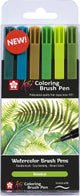 Sakura • Koi-Malpinselstift-Set, 6 botanisch