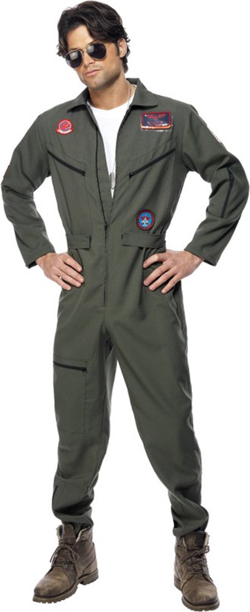 Vegaoo Top Gun Everywhere - Pilotenkostüm Herren - Größe L - 52-54