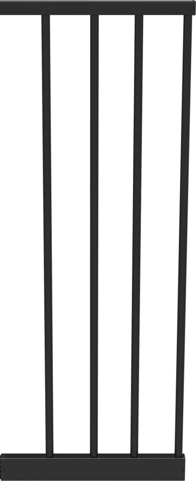 Noma Verlängerungs-Treppenschutzgitter, einfache Presspassung, 28 cm, Metall, Schwarz, 93834