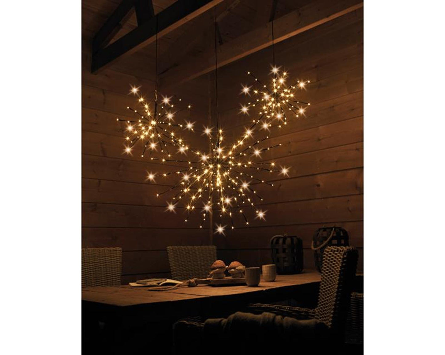 Lumineo Weihnachtsbeleuchtung Stabstern 45cm-72l