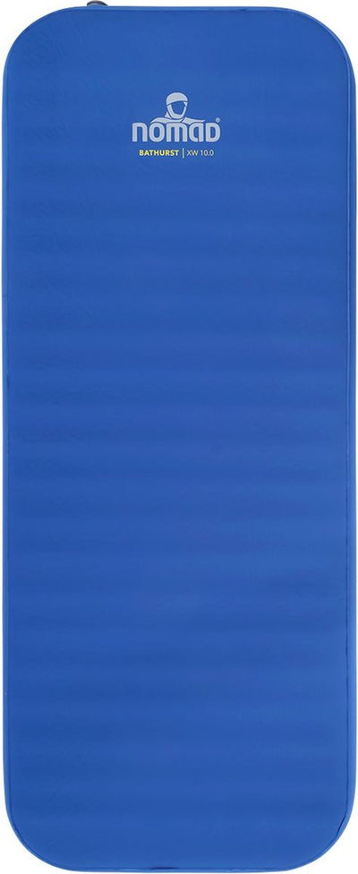 Nomad® Bathurst 10.0 xw Isomatte selbstaufblasend | 198x76 | 10 m Dicke | blau | leicht | Komfortcamping | inkl. Abdeckung